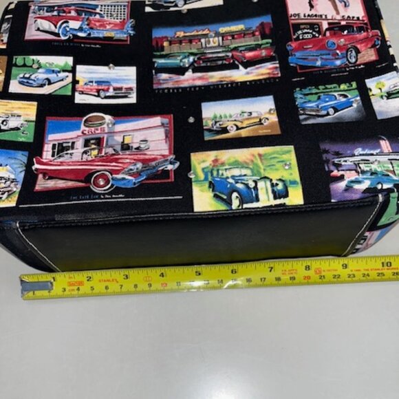 VINTAGE CARS | hand bag-small tote-Rhinestones on front - Picture 10 of 16